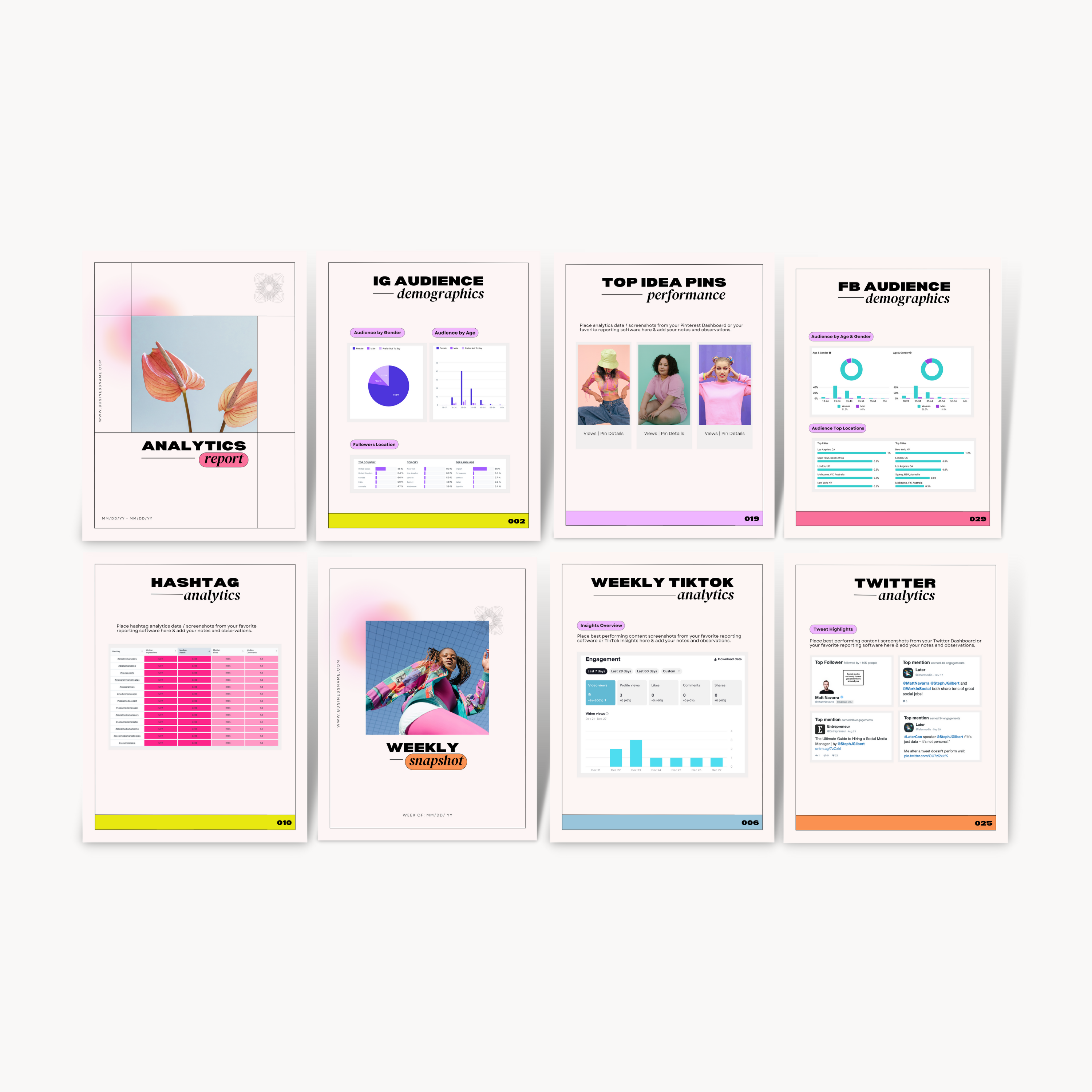 Social Media Manager Essentials Template Bundle - In Living Color