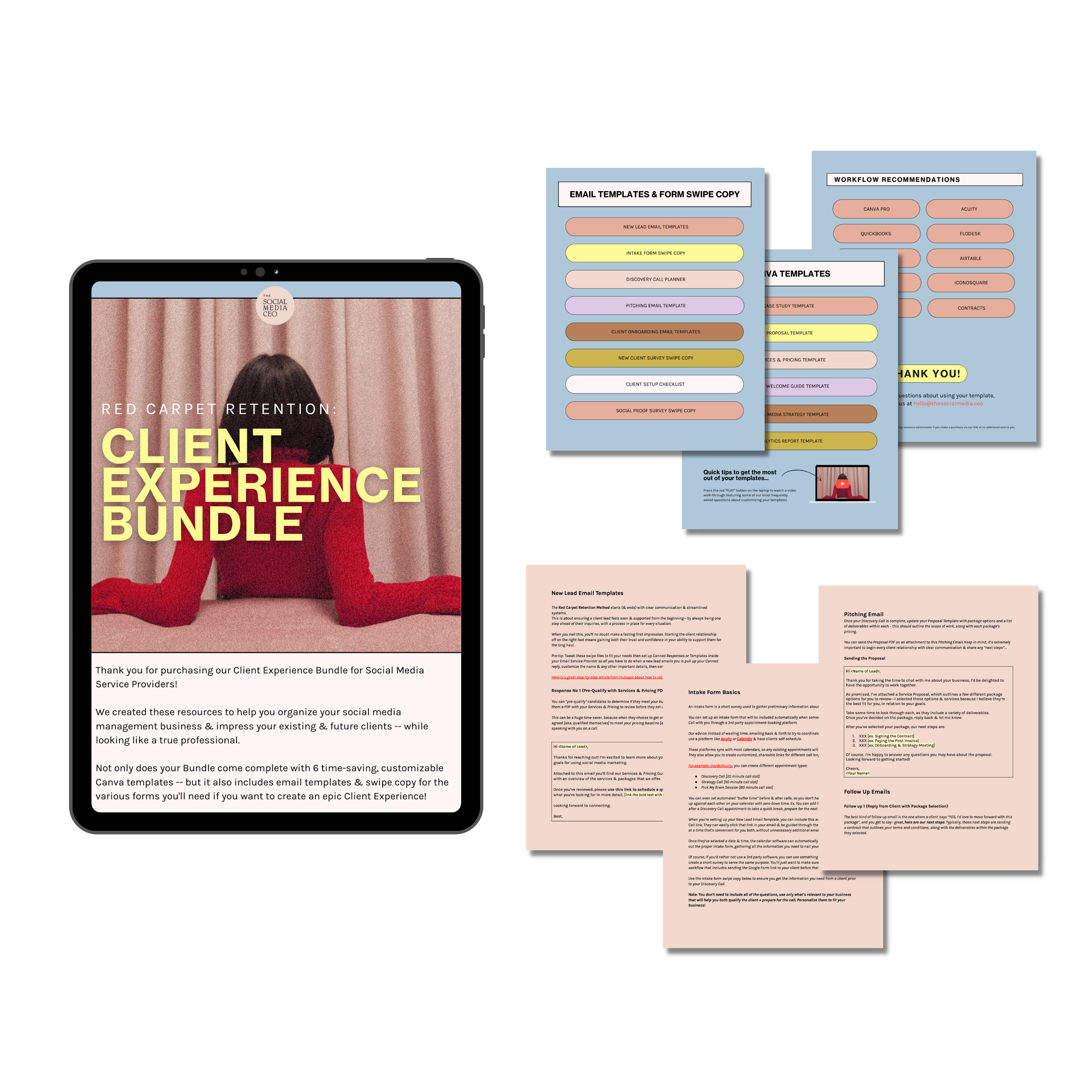 Client Experience Template Bundle - Down to Earth