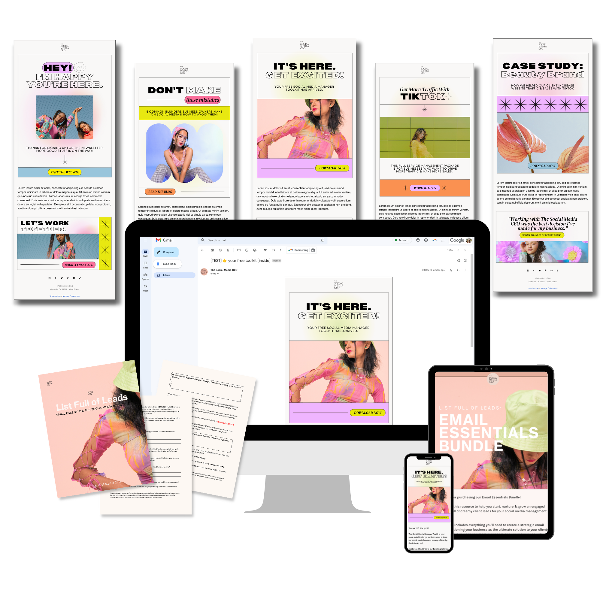 Email Essentials Training & Template Bundle - In Living Color