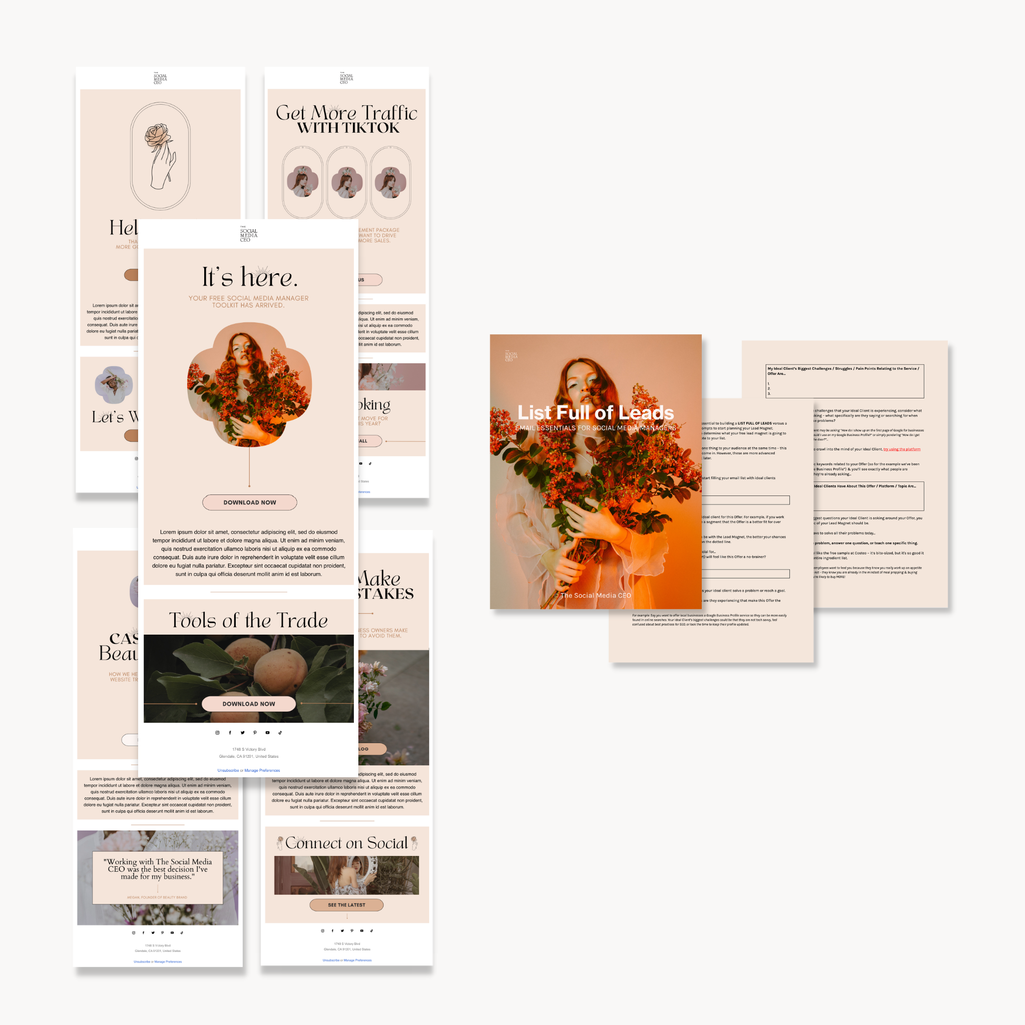 Email Essentials Training & Template Bundle - Delicate & Dreamy