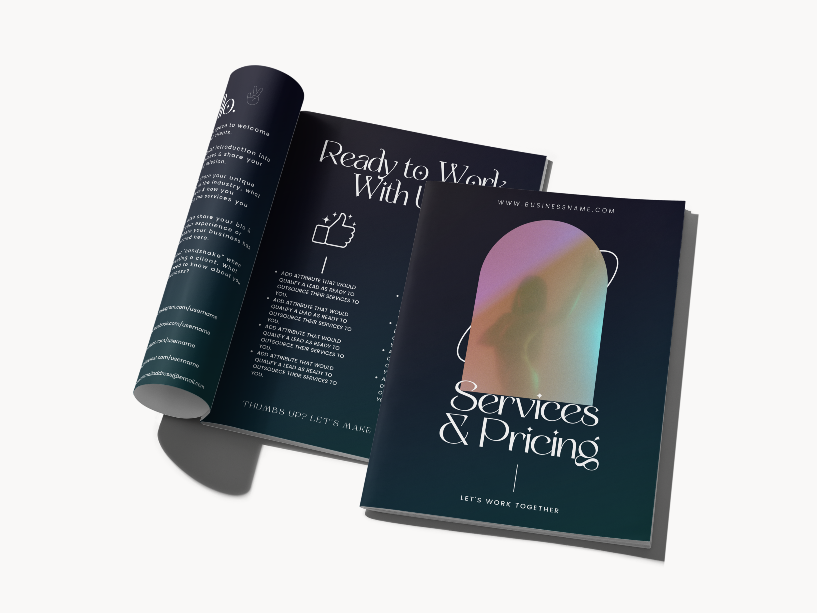 Services & Pricing Template - Modern Mystic