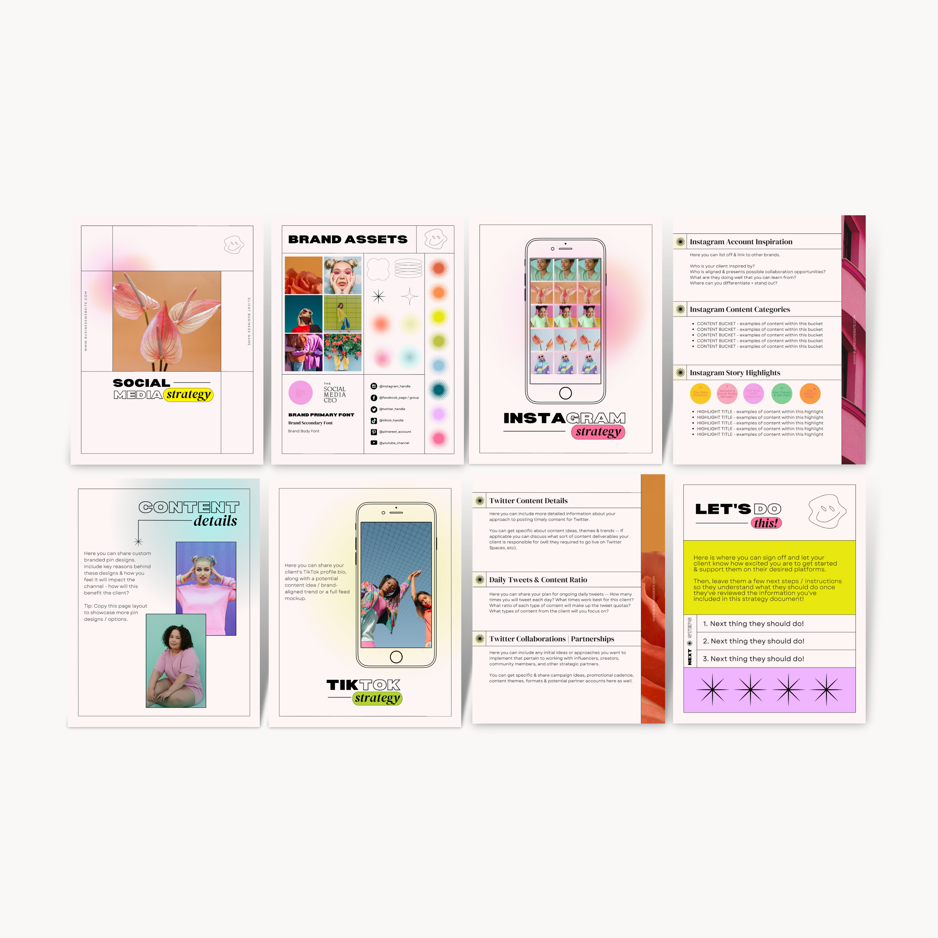 Social Media Manager Essentials Template Bundle - In Living Color