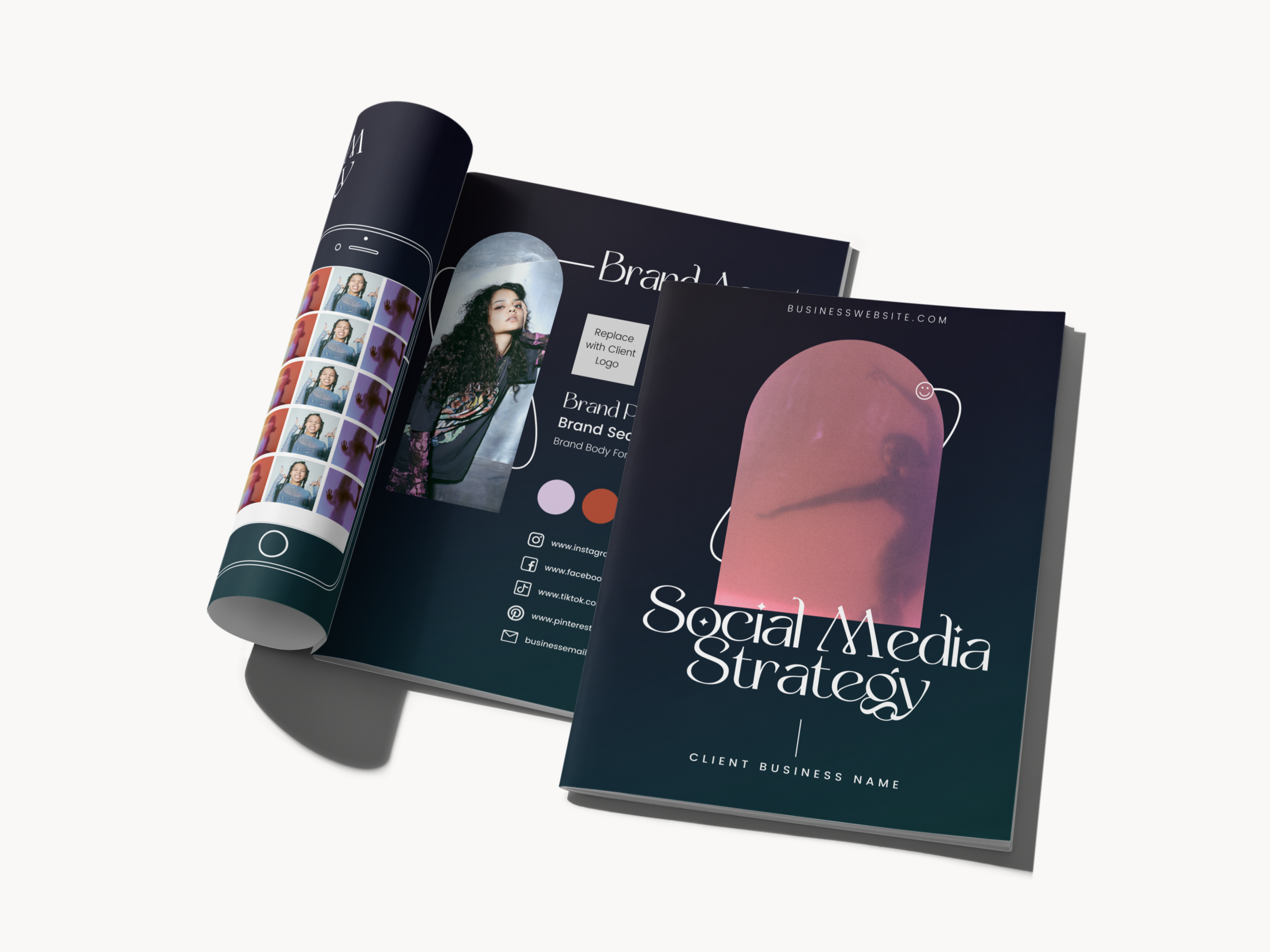 Social Media Strategy Template - Modern Mystic