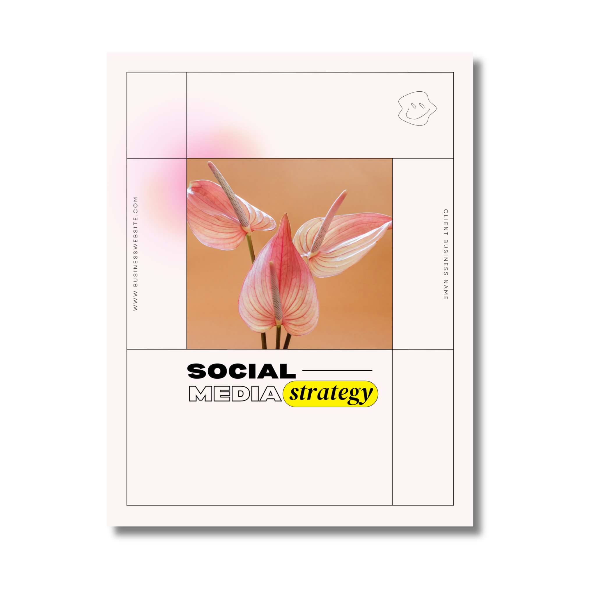 Social Media Strategy Template - In Living Color