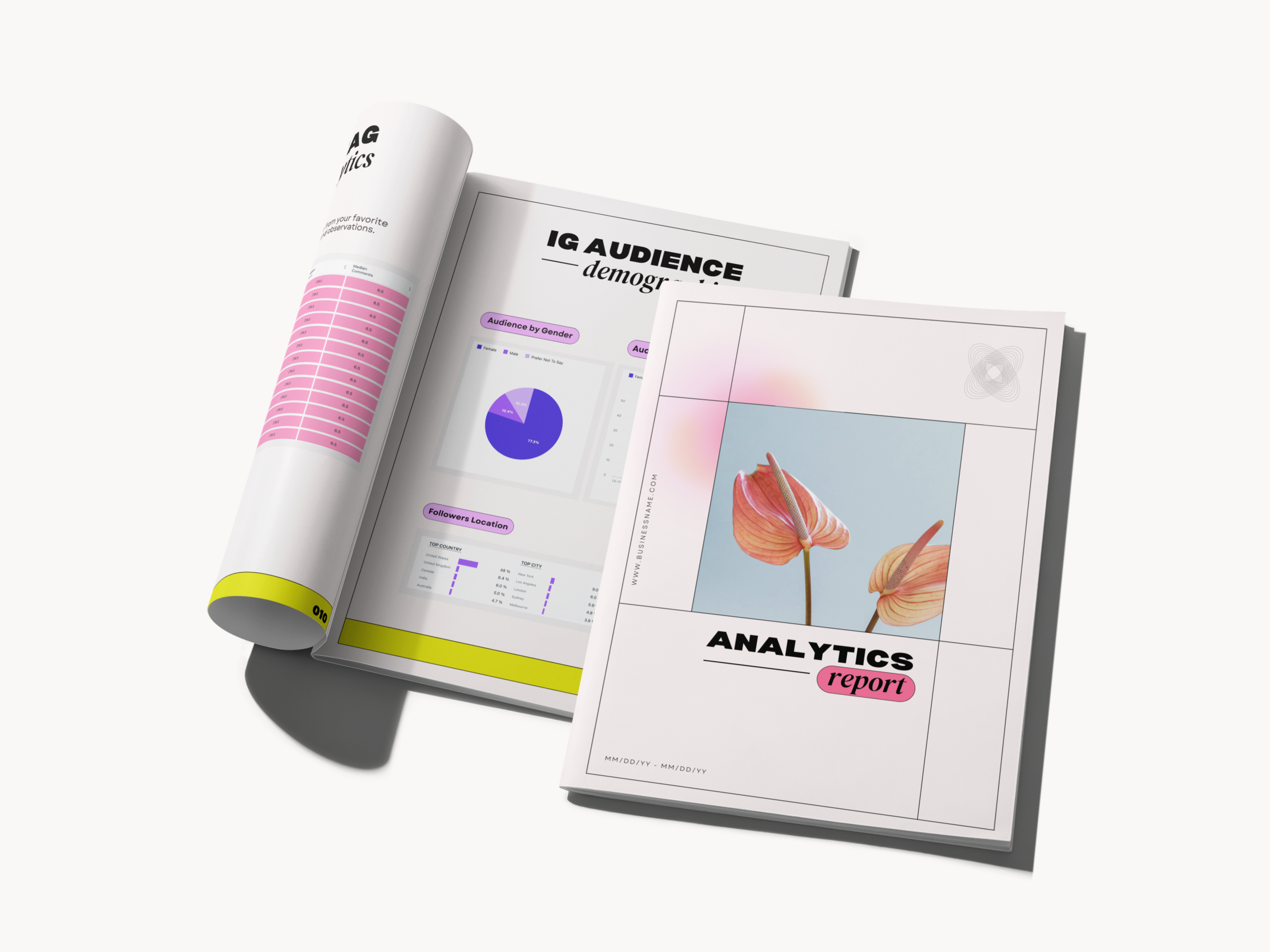 Analytics Report Template - In Living Color