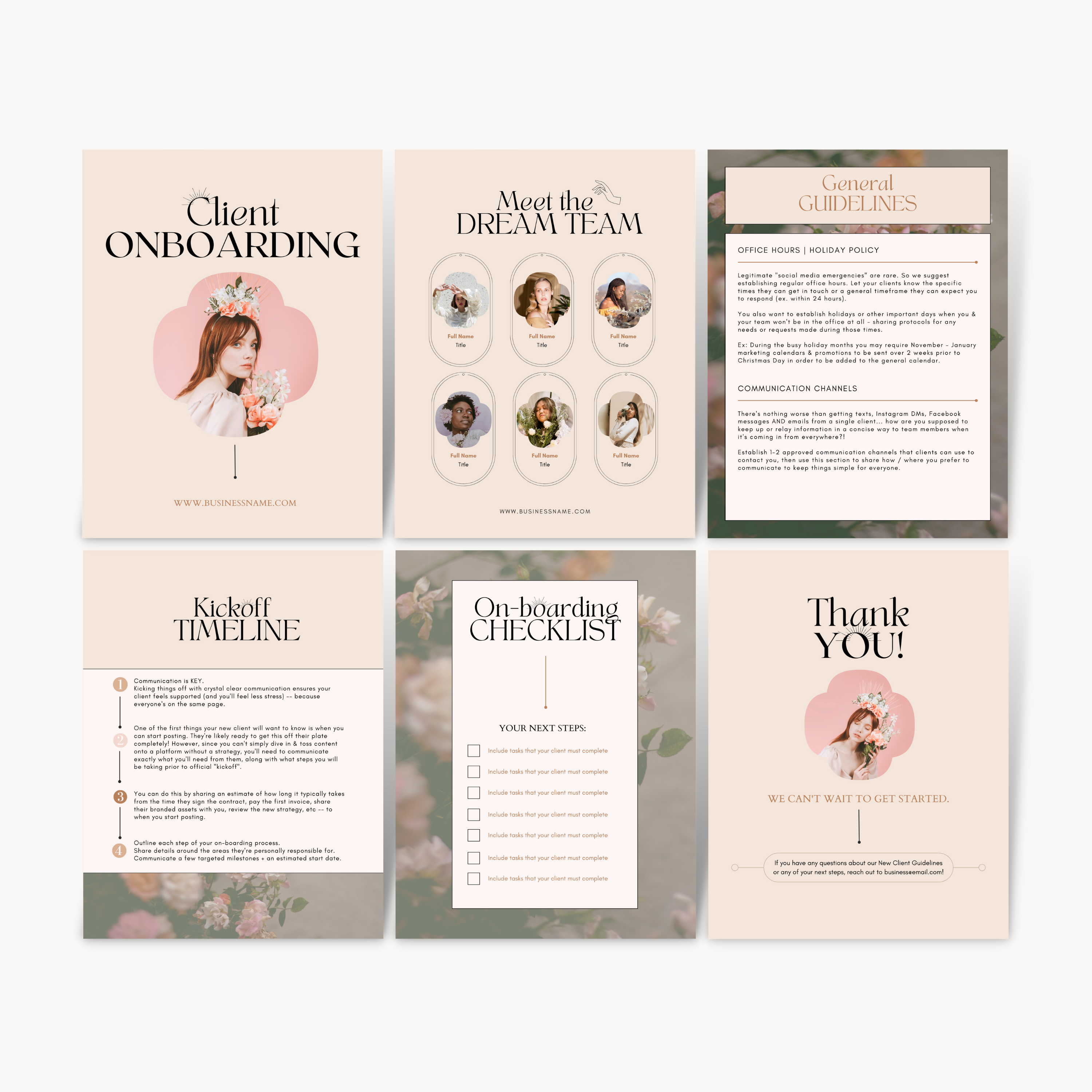 Client Onboarding Template - Delicate & Dreamy