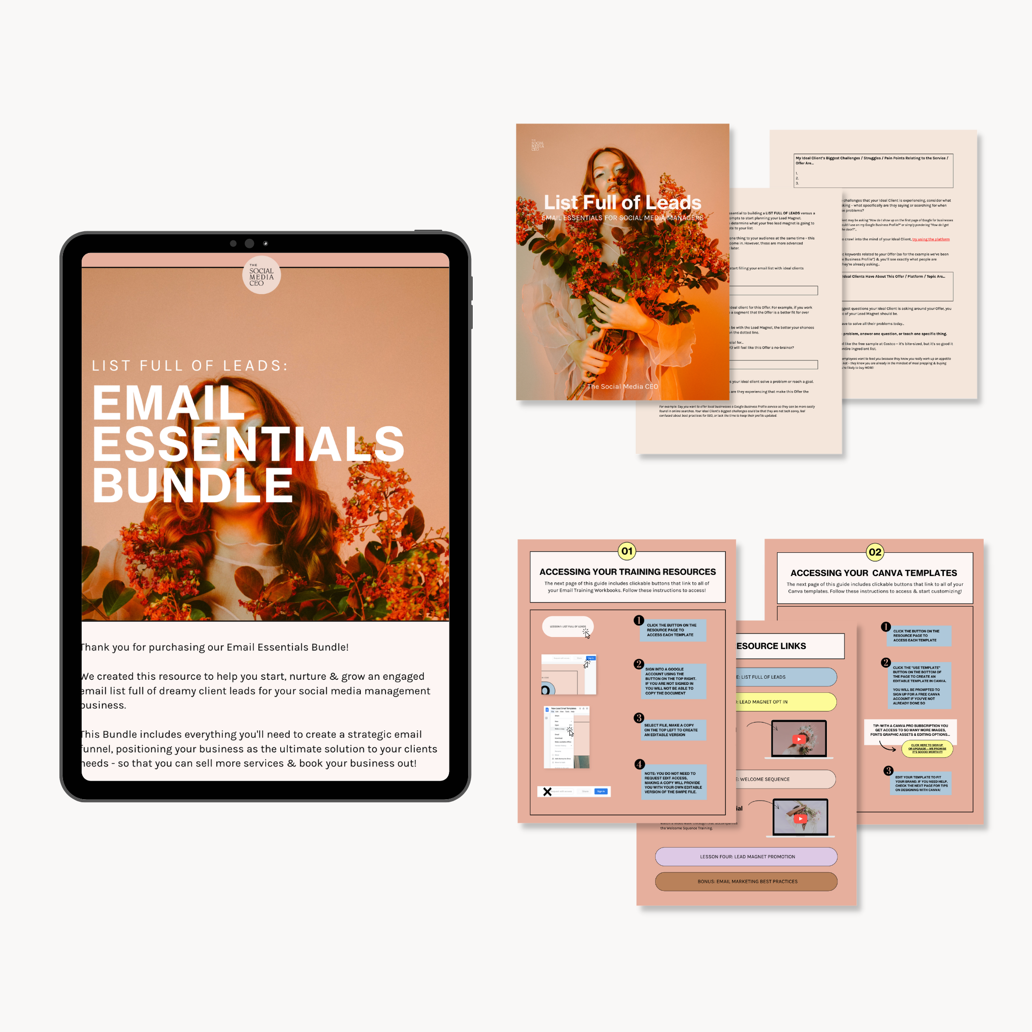 Email Essentials Training & Template Bundle - Delicate & Dreamy