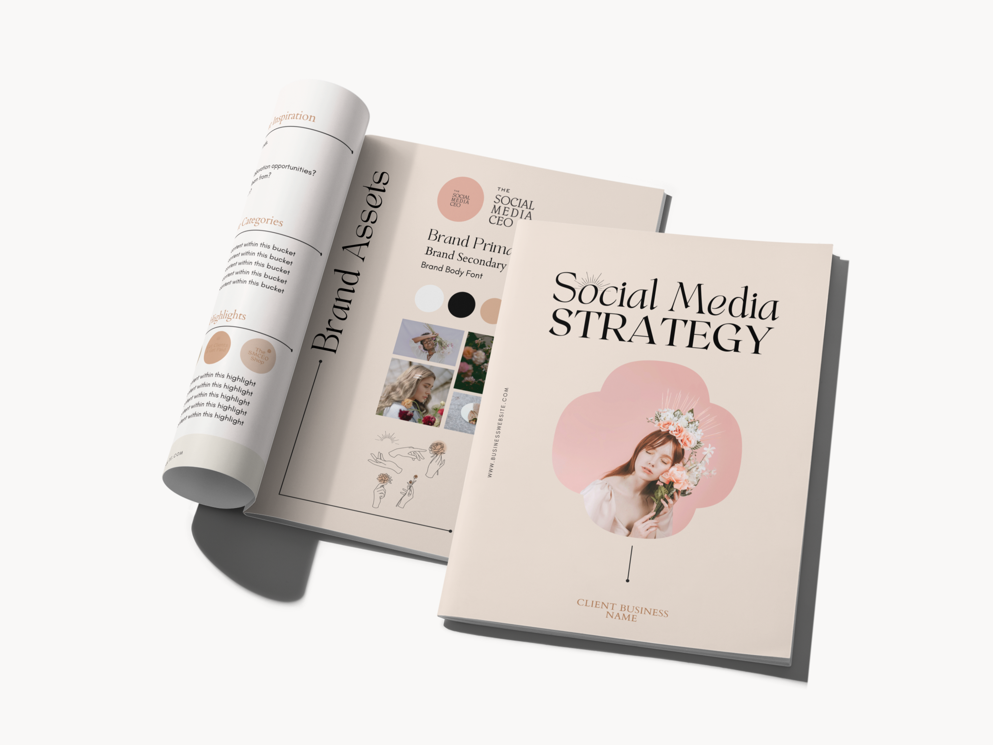 Social Media Strategy Template - Delicate & Dreamy